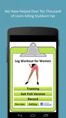 Leg Workout android App screenshot 0